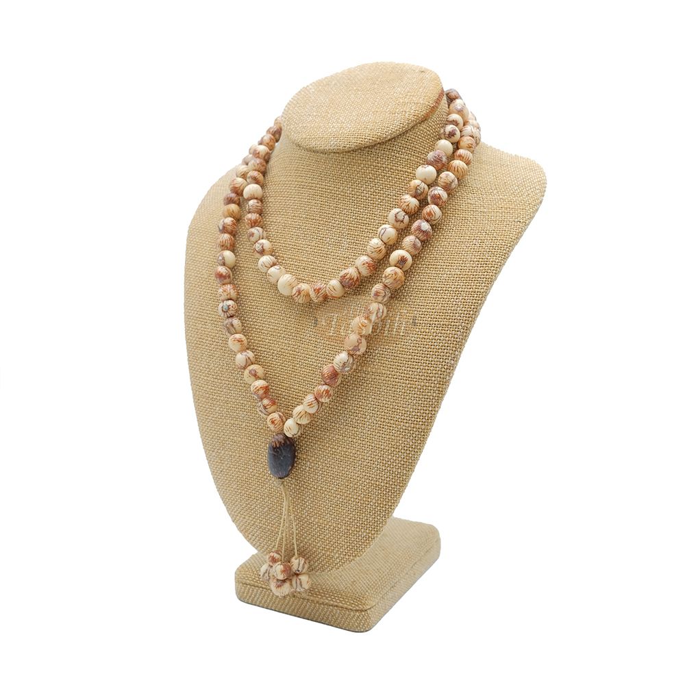 Natural Color Eco-Friendly Sustainable Genuine Açai Seed 9 mm Prayer Beads Traditional Tasbih