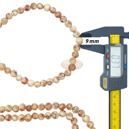 Natural Color Eco-Friendly Sustainable Genuine Açai Seed 9 mm Prayer Beads Traditional Tasbih