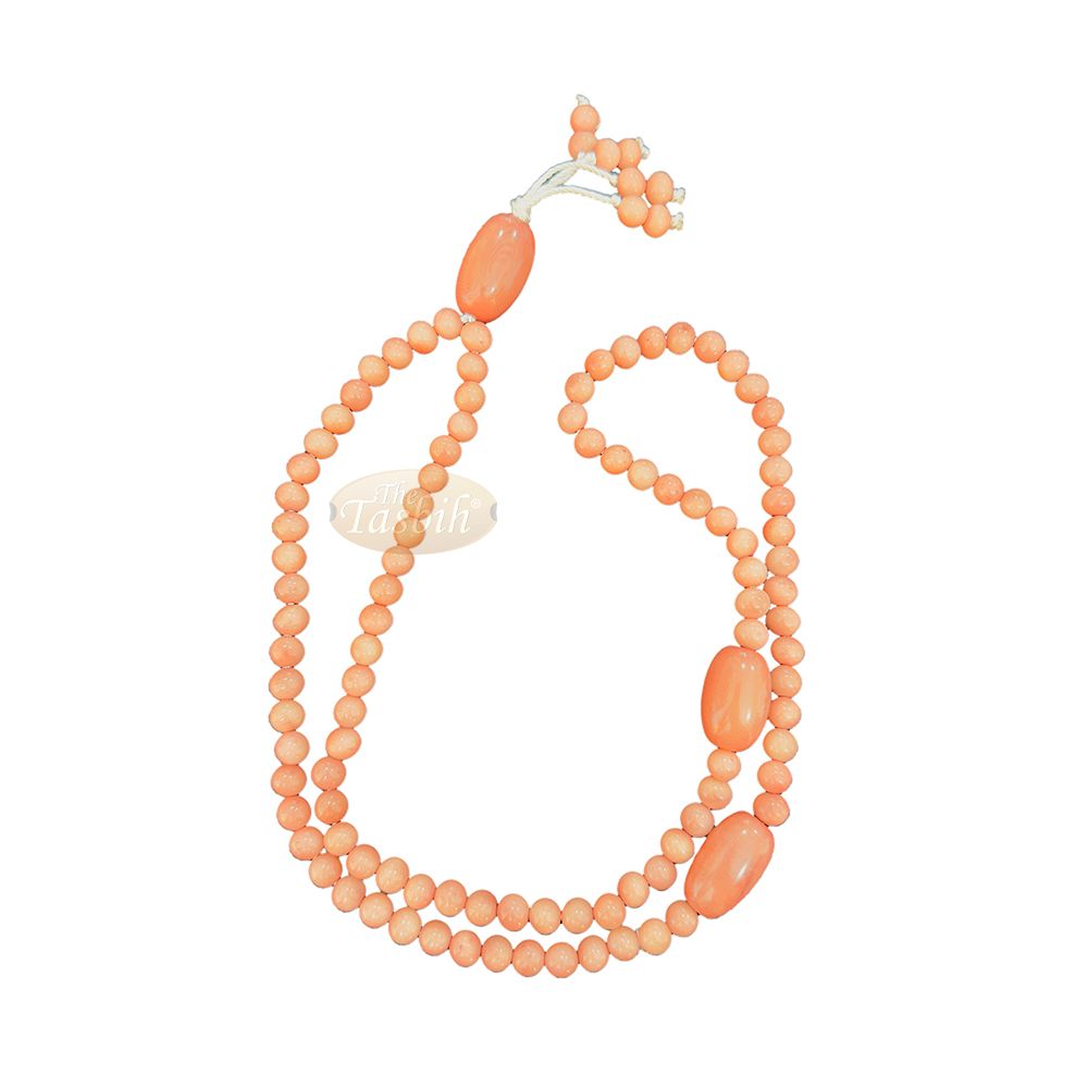 Light Pink Natural Colored Dye Eco-Friendly Sustainable Original Açai Seed 9 mm Beads Traditional Tasbih