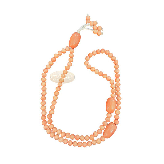 Light Pink Natural Colored Dye Eco-Friendly Sustainable Original Açai Seed 9 mm Beads Traditional Tasbih