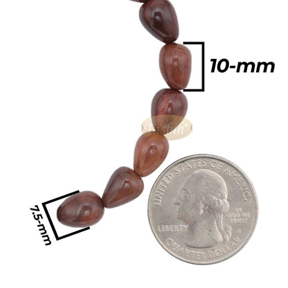 Small Kuka 16ct Adjustable Bracelet – Handcrafted 7x10m Cone Genuine Natural Wood Color Shiny Seed Beads