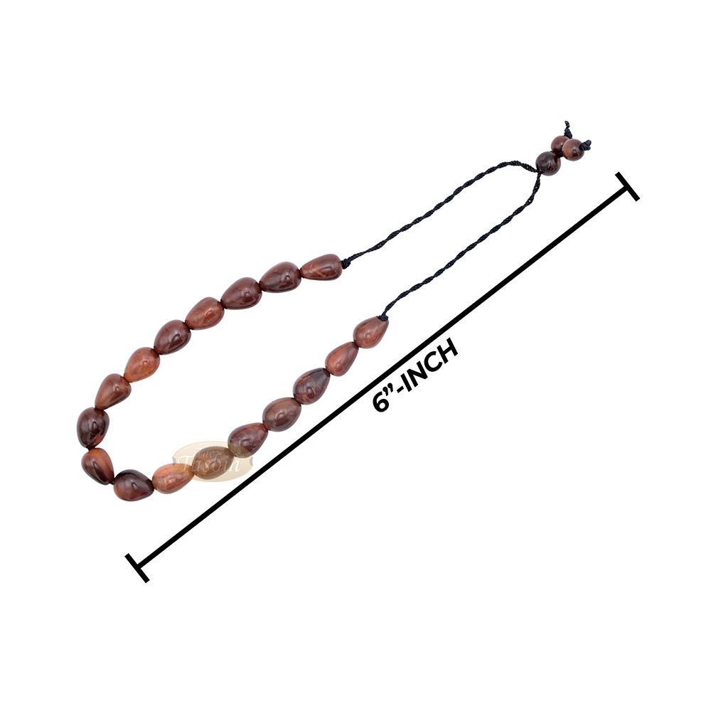 Small Kuka 17ct Adjustable Bracelet – Handcrafted 7x10m Cone Genuine Natural Brown Color Shiny Seed Beads