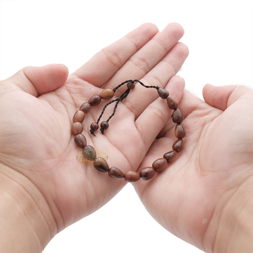 Small Kuka 17ct Adjustable Bracelet – Handcrafted 7x10m Cone Genuine Natural Brown Color Shiny Seed Beads