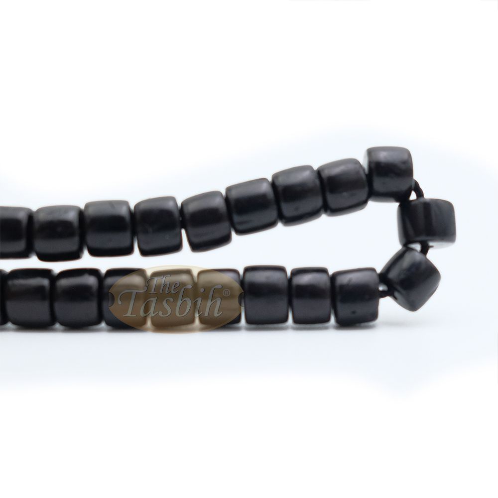 Black Kuka 29ct Bracelet – Adjustable Handcrafted 5×6 mm Cylinder Genuine Natural Color Shiny Seed Beads in Gift Box