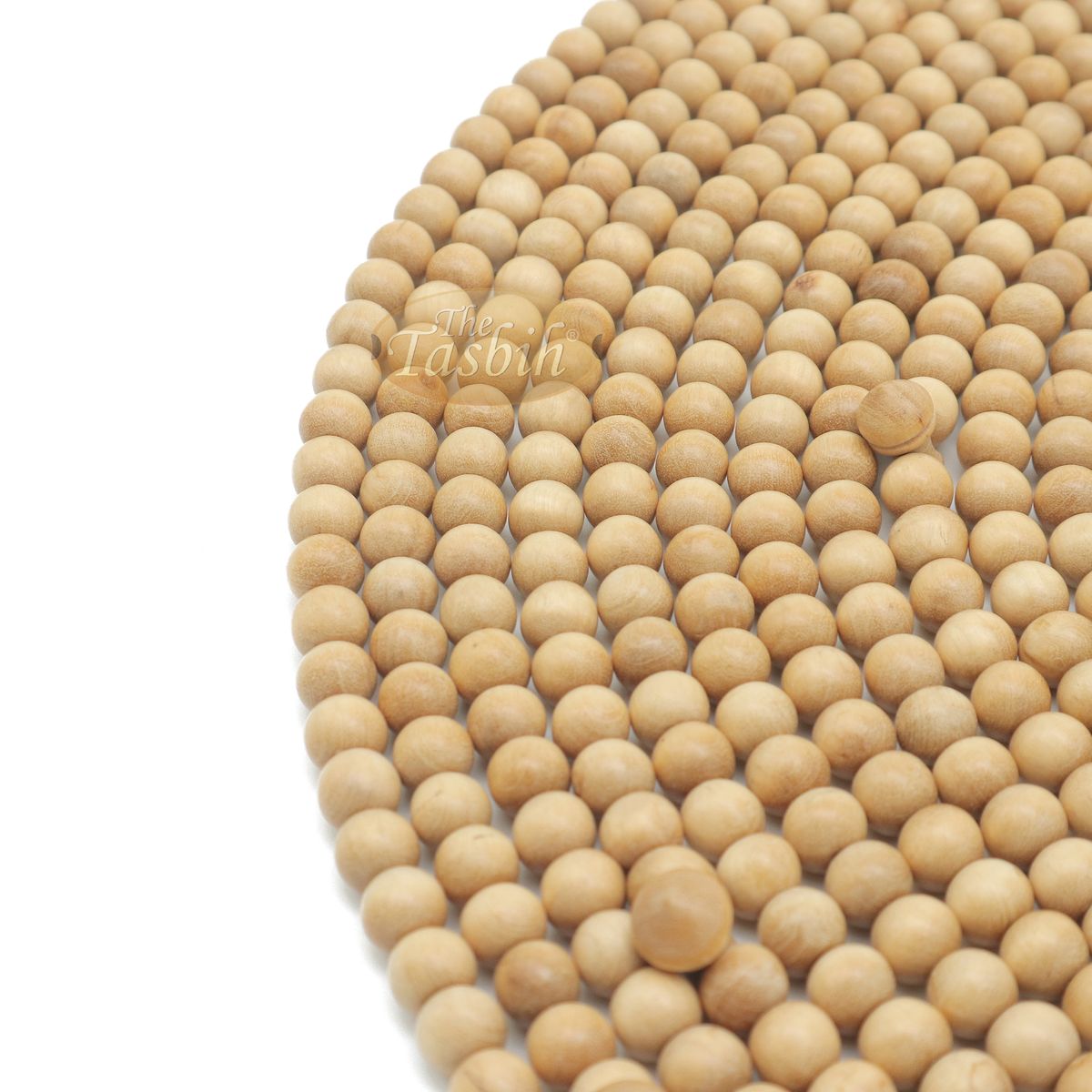 1000-Bead Citrus Wood (Kemuning) Tasbih – 8 mm Prayer Beads – Subha Misbaha with Beautiful Black Tassels