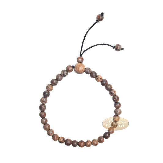 Kids & Toddlers Oud Bracelet Adjustable x-Small 4 mm Agarwood 5-6” Tasbih 33 Beads