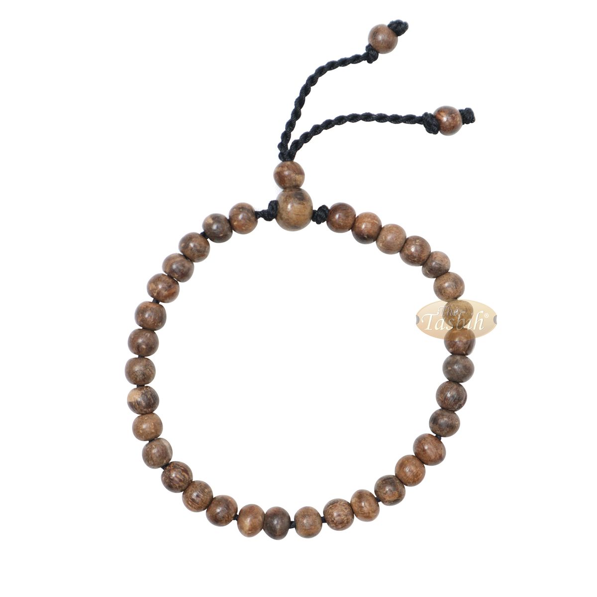 6 mm Oud Aloeswood Dhikr Tasbih Bracelet 33-Bead Adjustable Handcrafted Gift Boxed