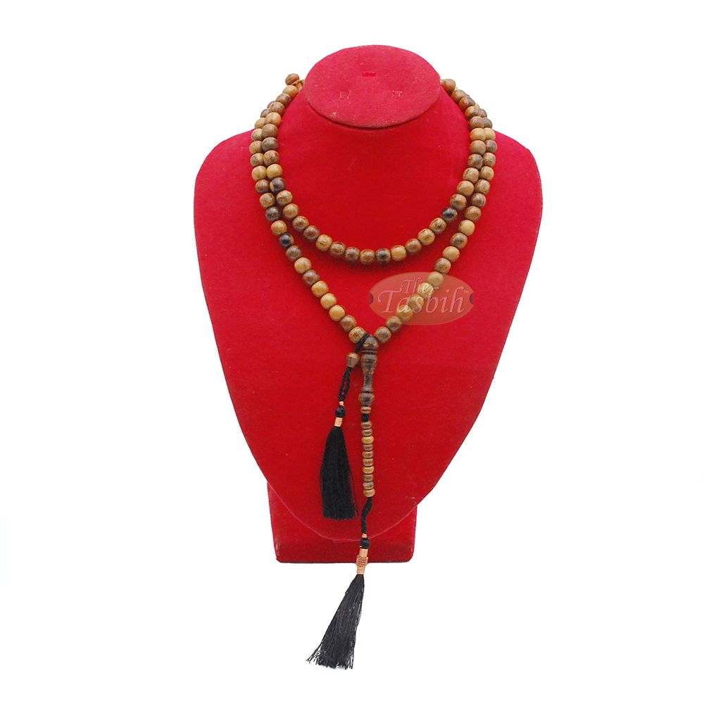 Large 9 mm Oud Aloeswood Tasbih Prayer Beads Dhikr Natural Oud Scent