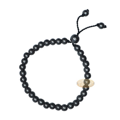 Stone Bracelet 33-Bead Hematite 6 mm Beads without Dividers Zikr