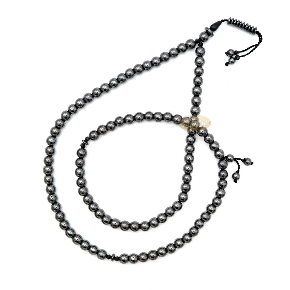 Durable 99 Natural Hematine Stone 8 mm Beads Tasbih