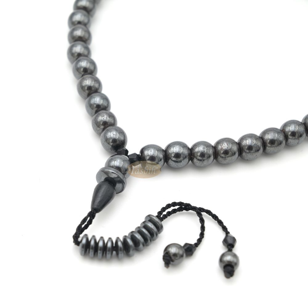 Durable 99 Natural Hematine Stone 8 mm Beads Tasbih