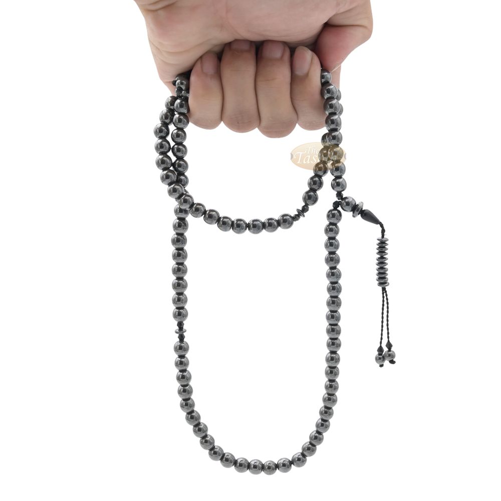 Durable 99 Natural Hematine Stone 8 mm Beads Tasbih