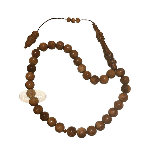 10 mm Exotic Kuka 33-Bead Tasbih Prayer Beads Ottoman Style Alif