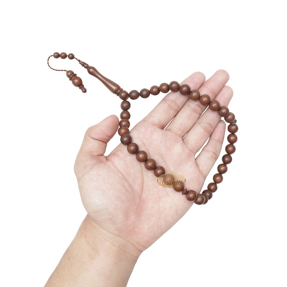 Genuine Kuka Tasbih Small 33-Ct Antique Color 10 mm Bead Handcrafted Turkish Seed Muslim Prayer Beads Sibha Misbaha Dhikr Tasbeeh Gift Boxed