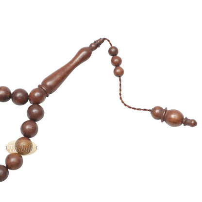 Genuine Kuka Tasbih Small 33-Ct Antique Color 10 mm Bead Handcrafted Turkish Seed Muslim Prayer Beads Sibha Misbaha Dhikr Tasbeeh Gift Boxed