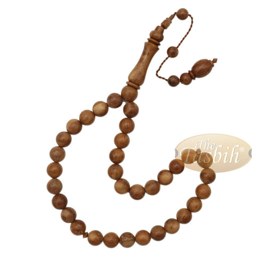 Brown Kuka 33ct Tasbih Prayer Beads – 10 mm round Bead Misbaha