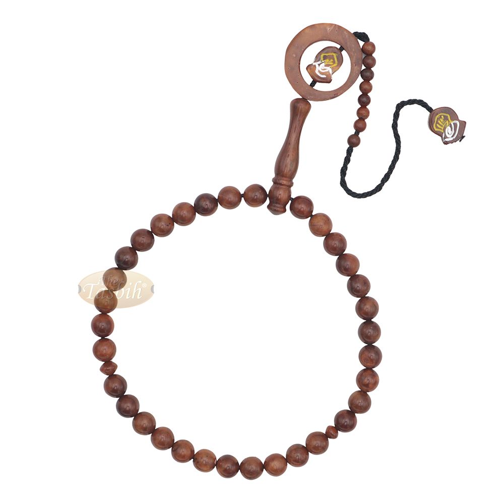 Sandal Spindle Design Kuka Tasbih 33-bd 8.5 mm Kuka Beads