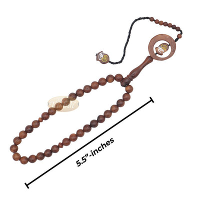 Sandal Spindle Design Kuka Tasbih 33-bd 8.5 mm Kuka Beads