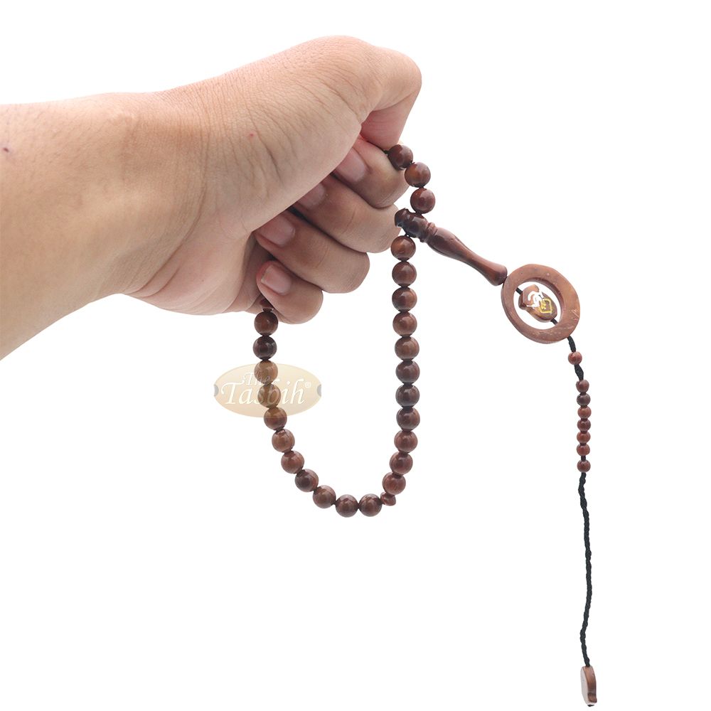 Sandal Spindle Design Kuka Tasbih 33-bd 8.5 mm Kuka Beads