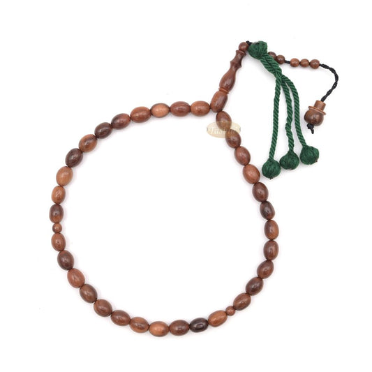 Medium 10x8mm Genuine Kuka Misbaha – Handcrafted 33-bead Muslim Prayer Beads Tasbih
