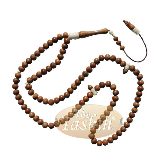 Tasbih 9 mm Turkish Koka Kuka Prayer Beads Camel Bone Accents Rosary