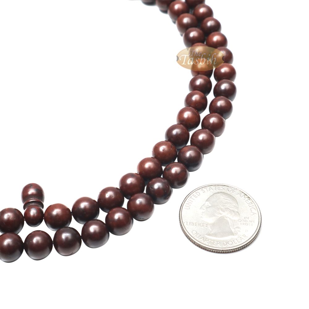 Antique Natural Color 8 mm Turkish Kokka – Kuka Seed Prayer Beads – Rosary – Misbaha
