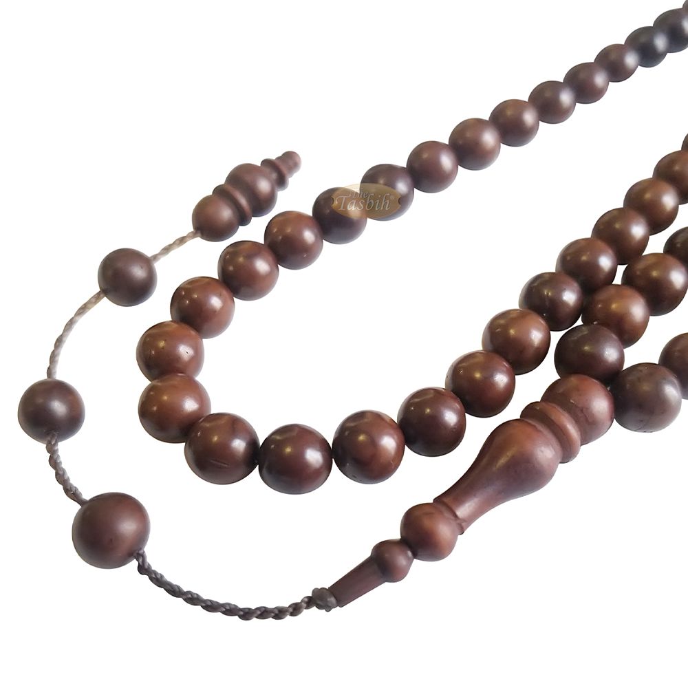 Antique Natural Color 8 mm Turkish Kokka – Kuka Seed Prayer Beads – Rosary – Misbaha