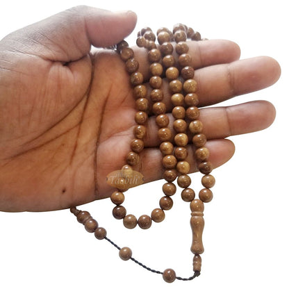 Natural Color 8 mm Turkish Kokka – Kuka Seed Prayer Beads – Rosary – Misbaha