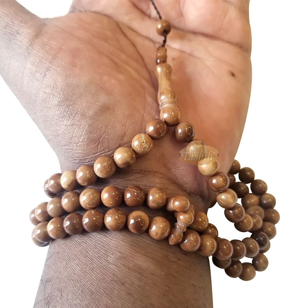 Natural Color 8 mm Turkish Kokka – Kuka Seed Prayer Beads – Rosary – Misbaha