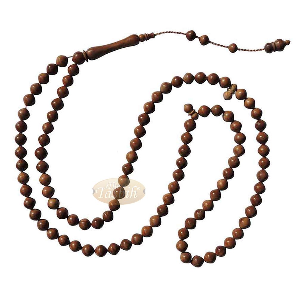 Natural 8 mm Turkish Koka Kuka Rosary Prayer Tapered Round Beads