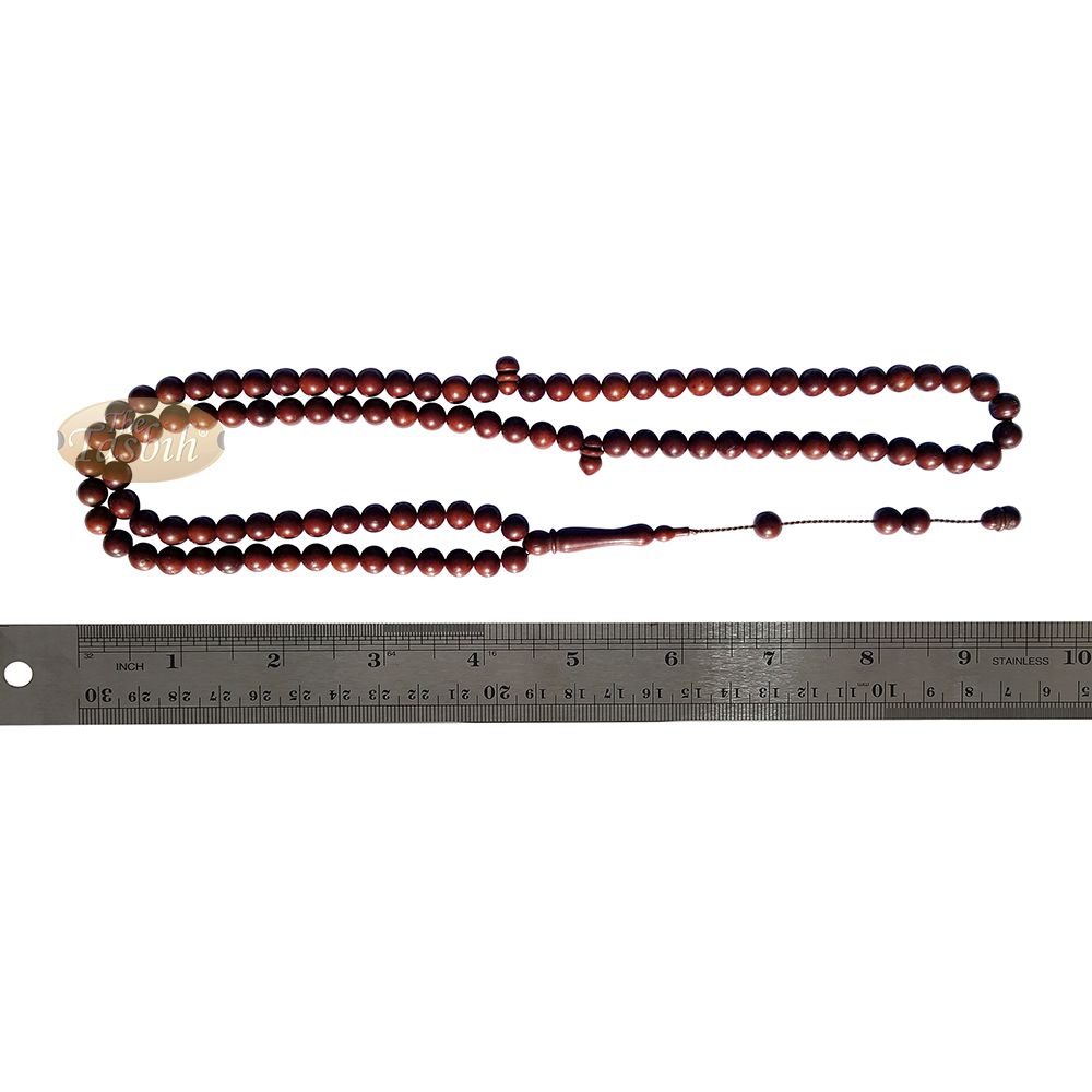 Natural 7 mm 99 bead Antique Color Kuka Tasbih Round Beads