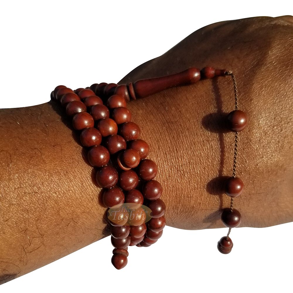 Natural 7 mm 99 bead Antique Color Kuka Tasbih Round Beads