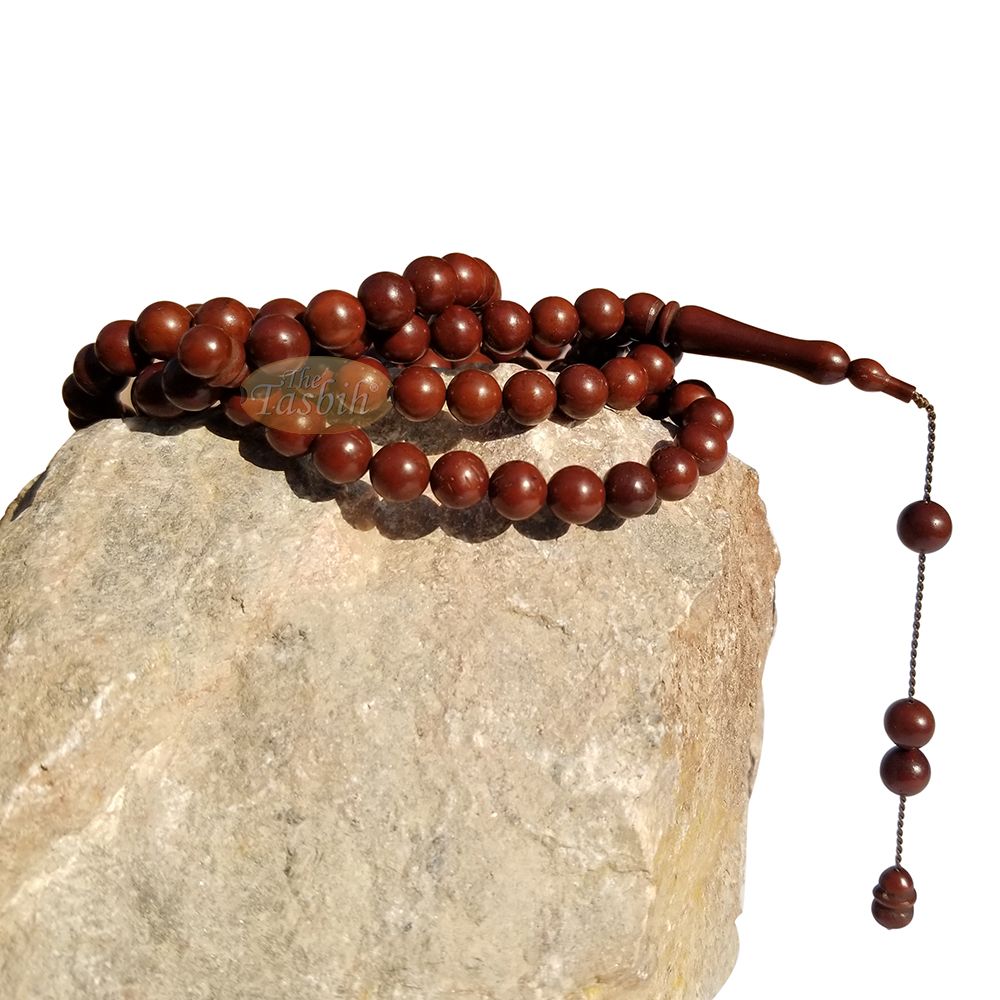 Natural 7 mm 99 bead Antique Color Kuka Tasbih Round Beads