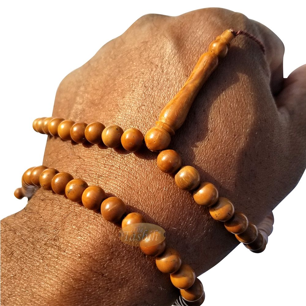 Natural Color 7 mm 99 bead Kuka Tasbih Round Beads