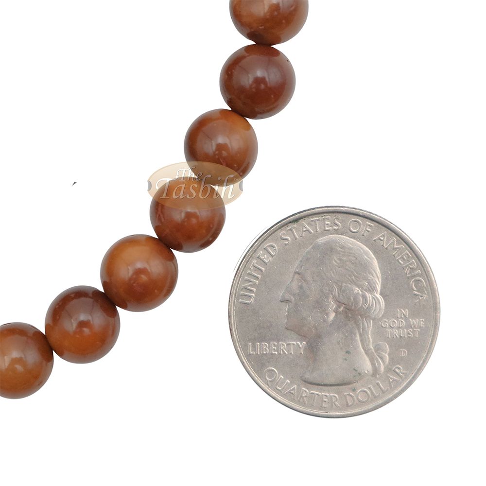 Genuine Kuka Seed Tasbih Sibha 99 count 8.5 mm Beads Handcrafted Islamic Prayer Necklace