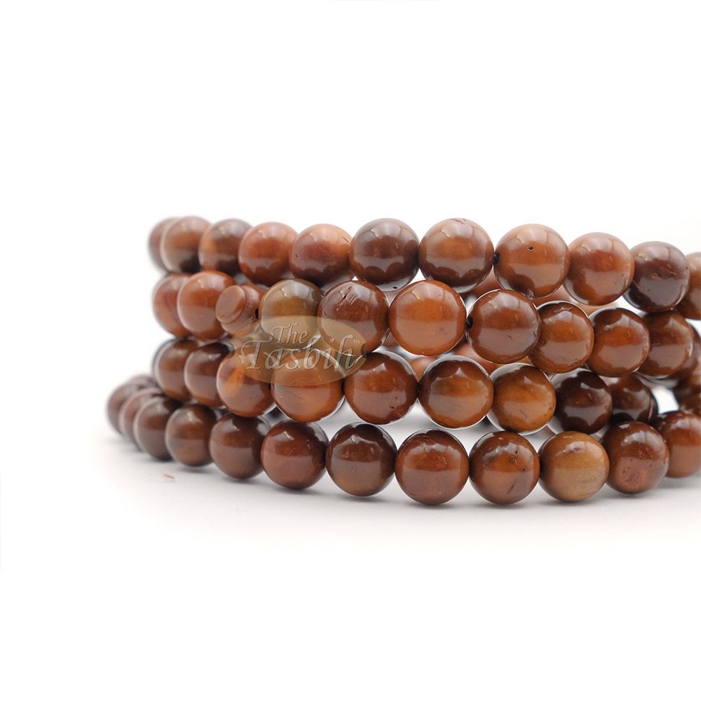 Genuine Kuka Seed Tasbih Sibha 99 count 8.5 mm Beads Handcrafted Islamic Prayer Necklace