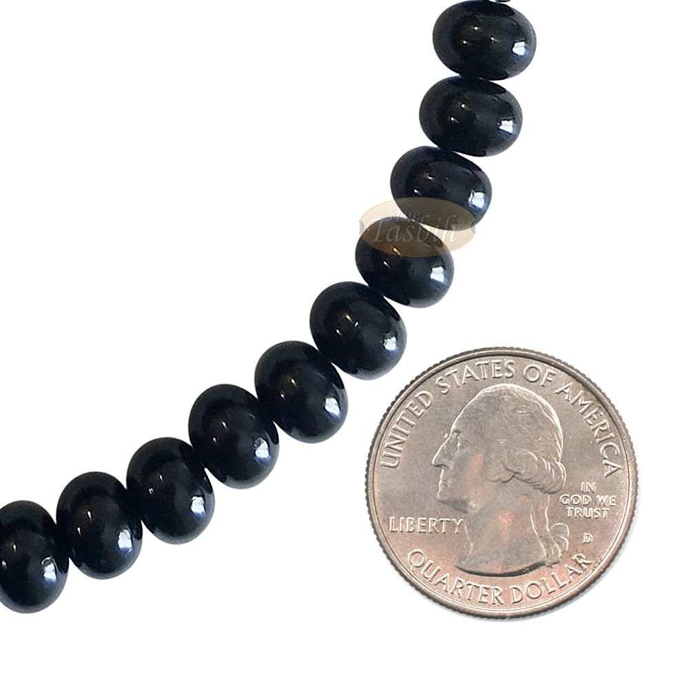 Islamic Subha Beads, Medium-Size Black Hard Monomer 7×8 mm Simple 26-inch
Muslim 99-Bd Tasbeeh Sibha Misbaha Dhikr and Prayer Necklace
