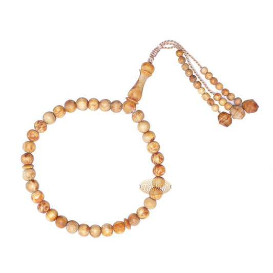 Buy 1 Get 1 Free! Scented 33-Bead Pine Pitch Wood Muslim Prayer Beads Rosary 8 mm Wood Misbaha