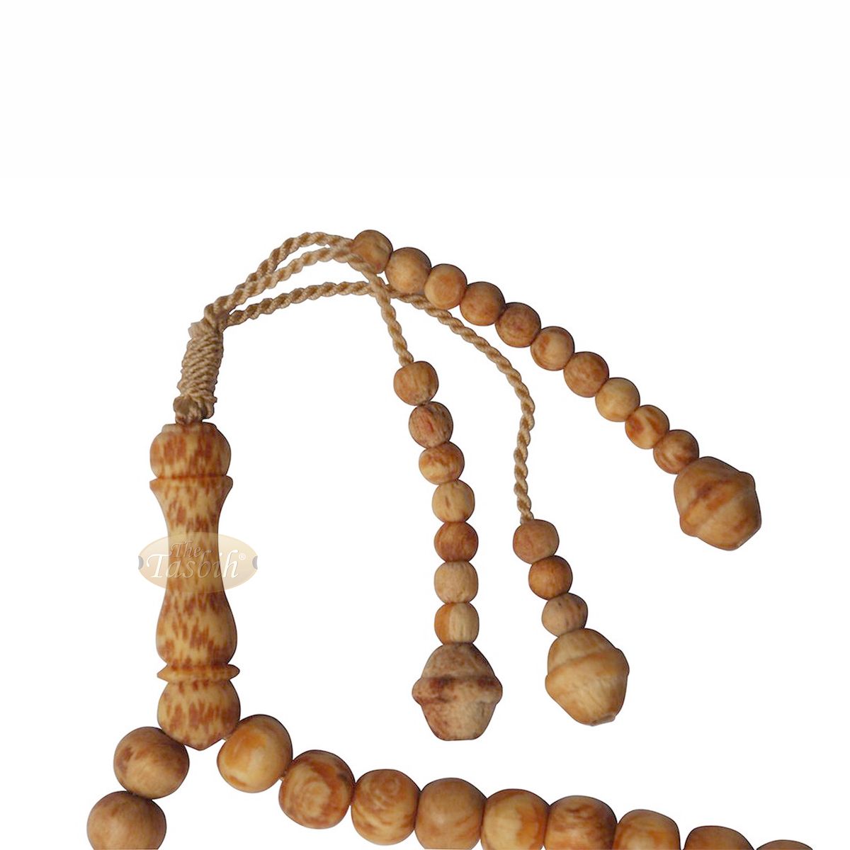 Buy 1 Get 1 Free! Scented 33-Bead Pine Pitch Wood Muslim Prayer Beads Rosary 8 mm Wood Misbaha