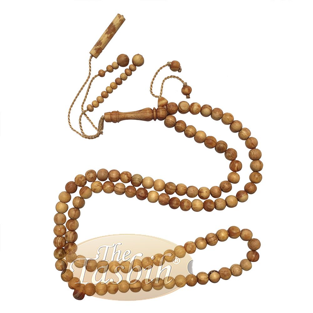 Large Scented Pine Wood Tasbih 10 mm Beads Prayer Beads