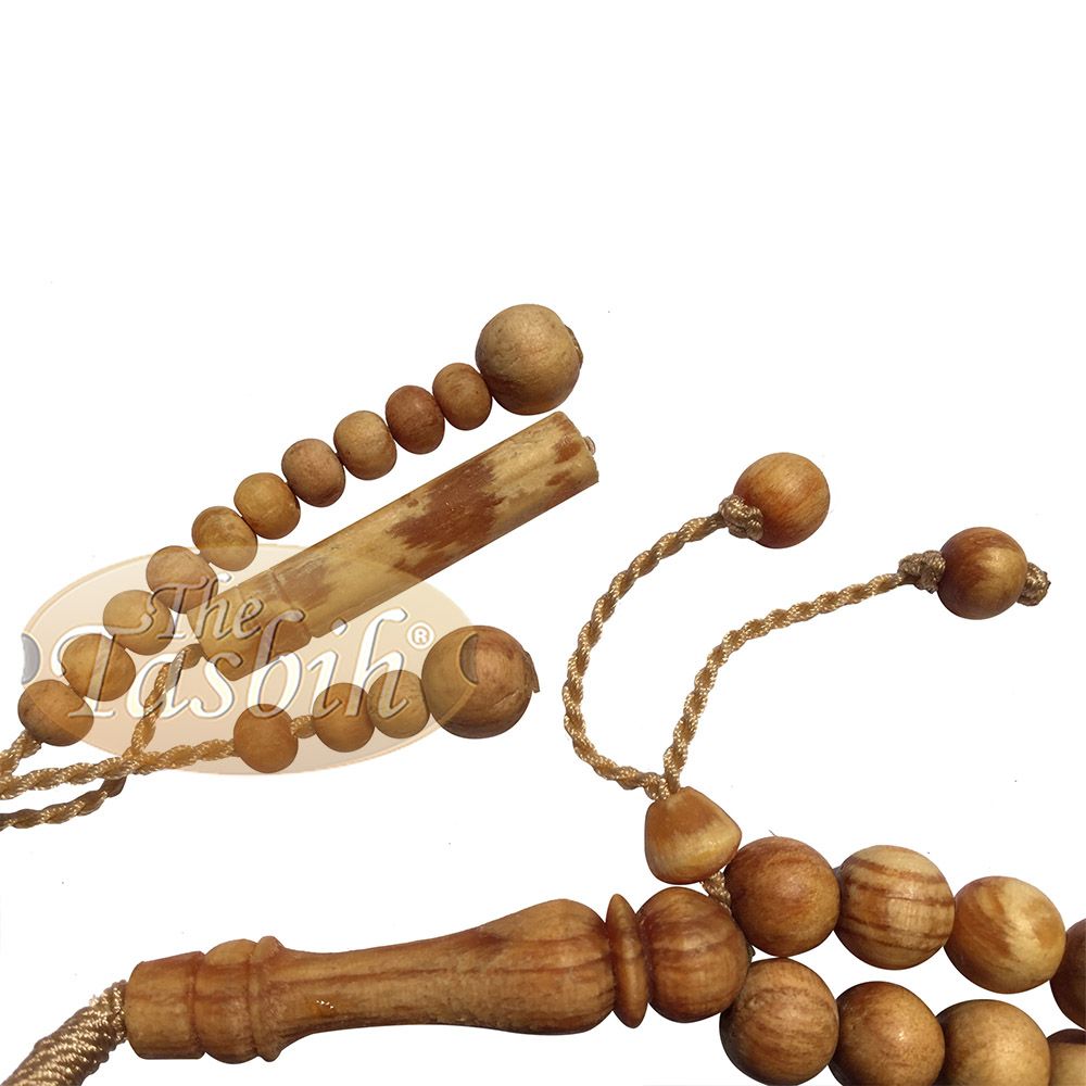 Large Scented Pine Wood Tasbih 10 mm Beads Prayer Beads