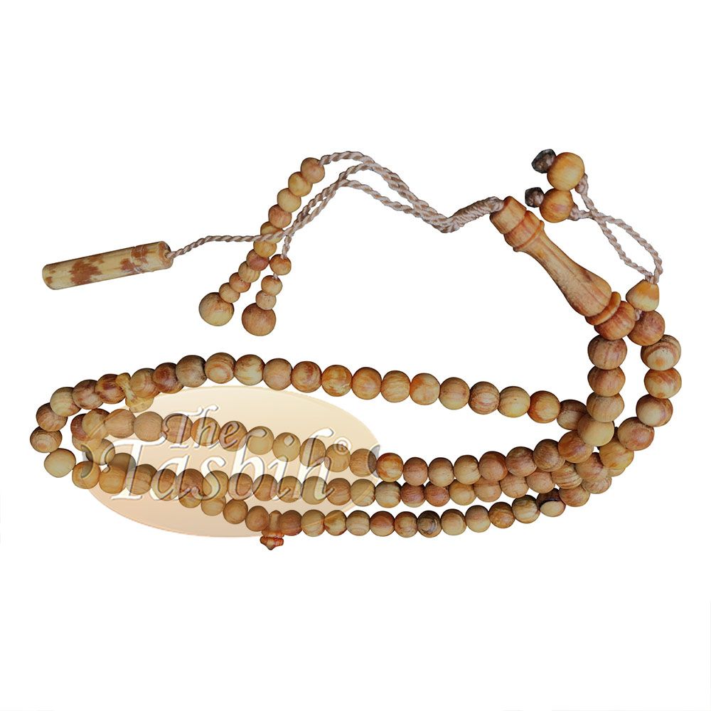 Large Scented Pine Wood Tasbih 10 mm Beads Prayer Beads