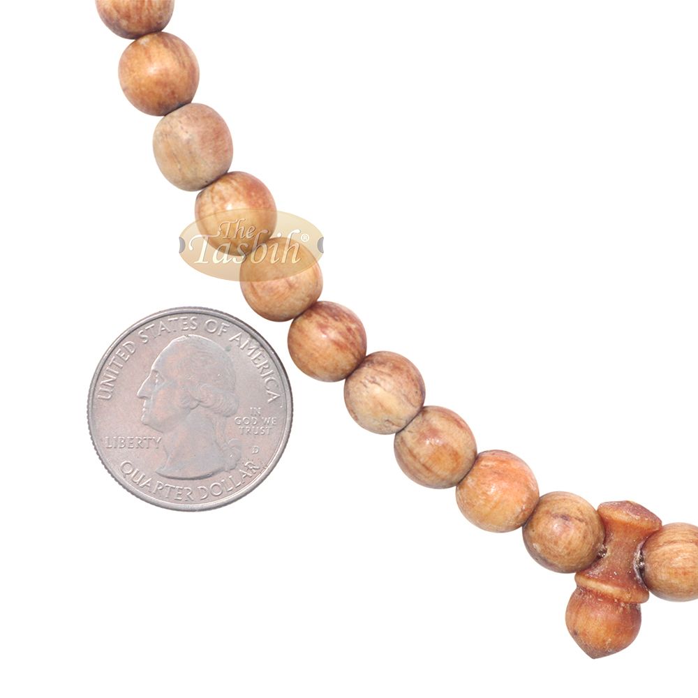Buy 1 Get 1 Free! Naturally Scented Pine Wood Prayer Beads 8 mm Tasbih 99-Bead Tasbih