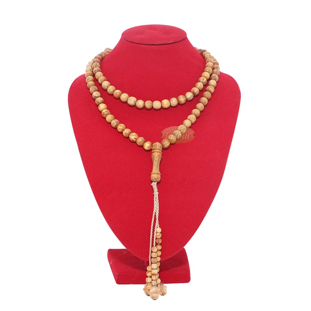 Buy 1 Get 1 Free! Naturally Scented Pine Wood Prayer Beads 8 mm Tasbih 99-Bead Tasbih