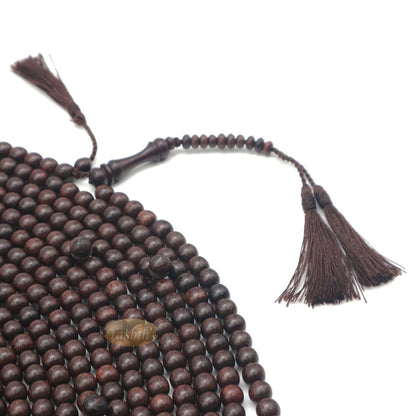 1000-Bead Tamarind Tree Tasbih 8 mm Sufi Prayer Beads with Tassels