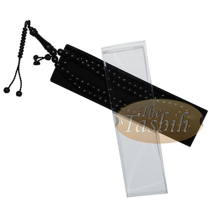 Prayer Beads Tasbih Necklace – Handcrafted Dyed Tamarind Wood 99-Beads with Wood Stops