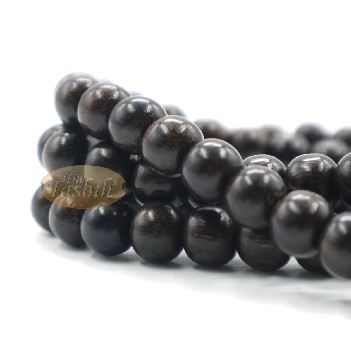 Tamarind Heartwood 9 mm Muslim Rosary Tasbih 99-Beads & Counters