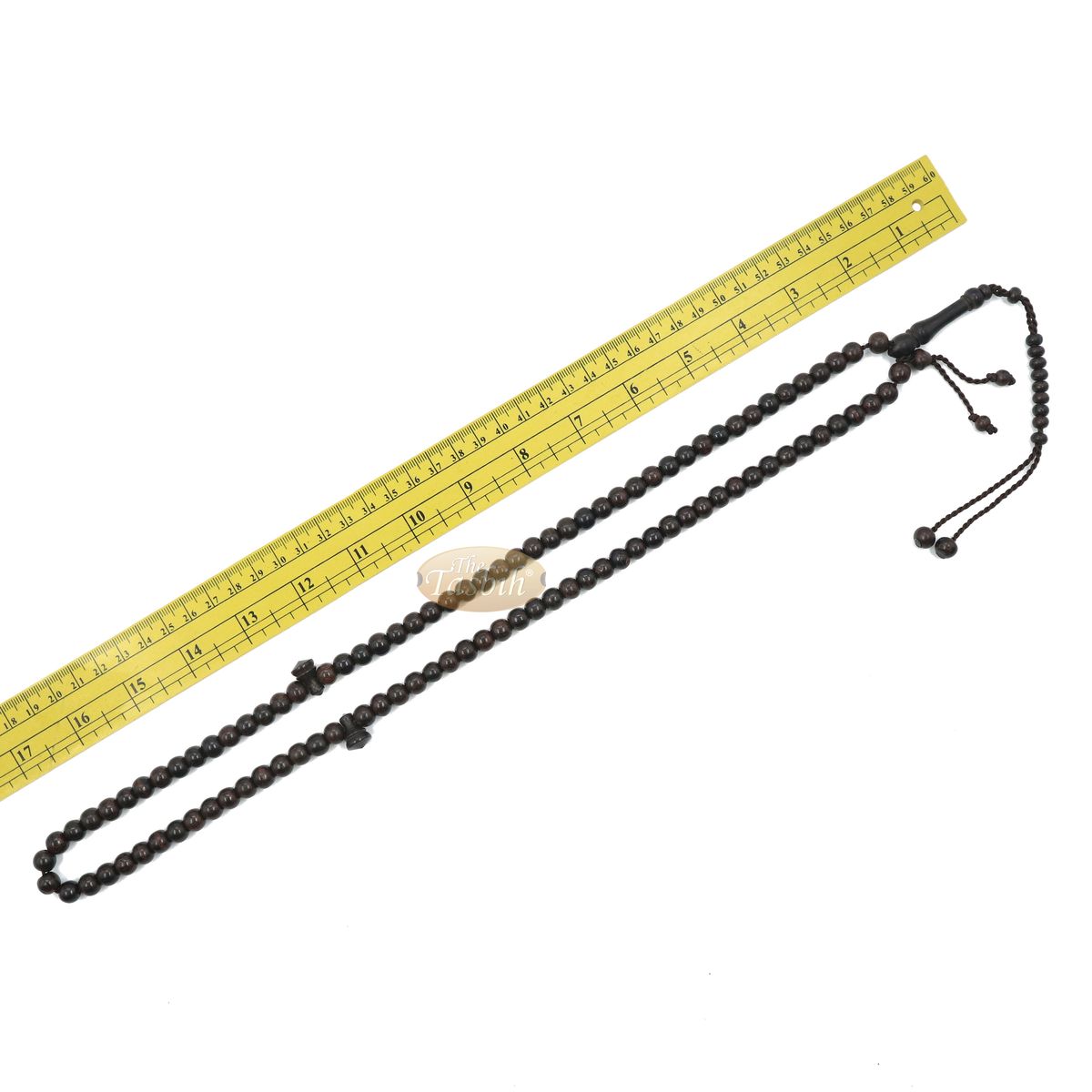 Tamarind Heartwood 9 mm Muslim Rosary Tasbih 99-Beads & Counters