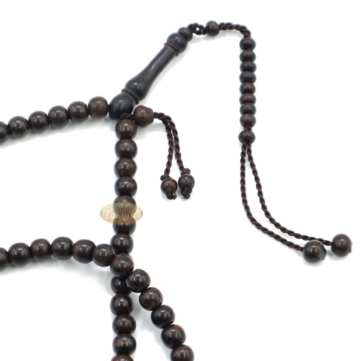 Tamarind Heartwood 9 mm Muslim Rosary Tasbih 99-Beads & Counters