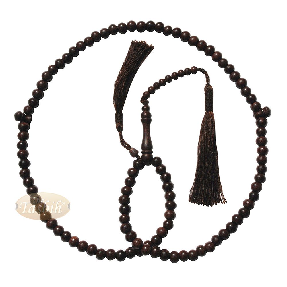 Buy 1 Get 1 Free! Economy Dense Tamarind Tree Tasbih – 8 mm 99-Bead Prayer Beads – Worry Beads with 2 Beautiful Tassels